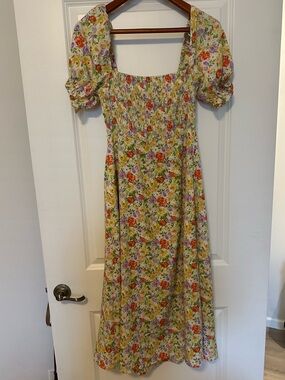 ASTR The Label Floral Smocked Dress Top - Multicolor